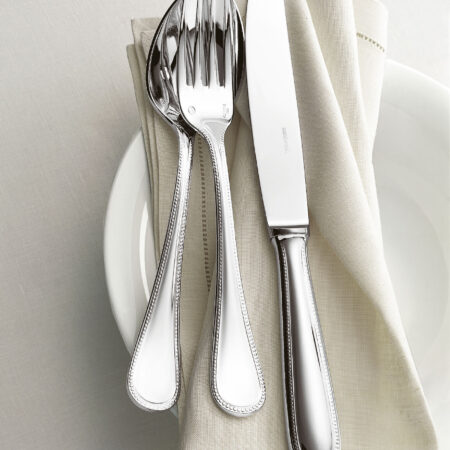 PERLES - servizio tavola 36 posate, manico Cavo acciaio